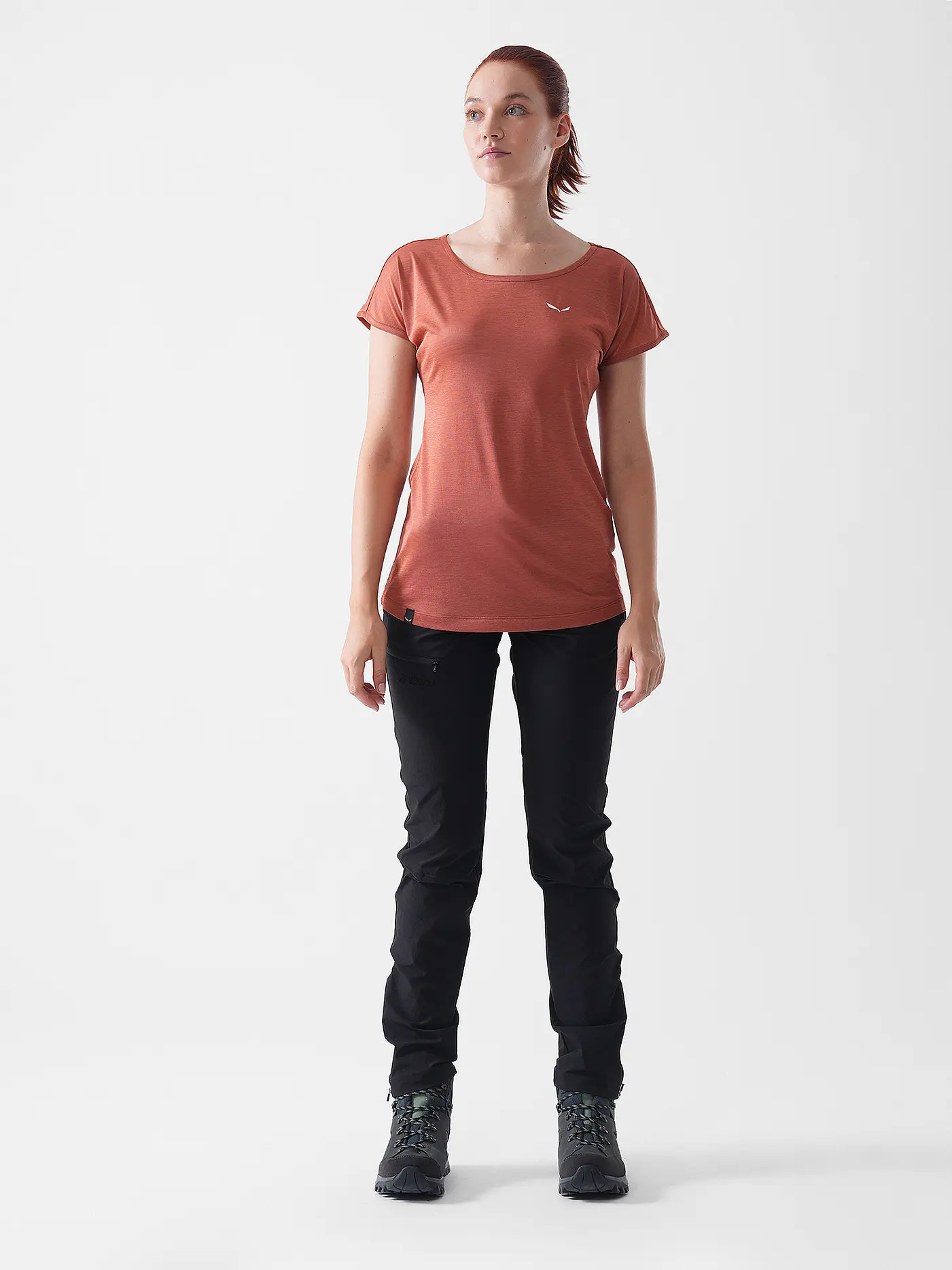 SALEWA | Damen Funktionsshirt Puez Melange Dry | kupfer